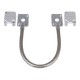 SD-969-M15Q/S - Armored Electric Door Cord -  Removable Covers, Silver