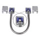 Armored Door Cord – Pre-Wired Terminal Blocks and Removable Covers, Silver