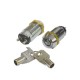 SS-095-1H8 - Tubular Key Lock Switch, Momentary ON / Shunt OFF, 2 Terminals, SPST, #1308 (DIscontinued)