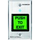 SD-8202GT-PEQ - RF Wireless Request-to-Exit Plate, Single-Gang, Green 2" Square Button