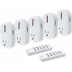 Wireless Outlet Controller - 5 Wireless Outlets, 2 Remote