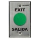 SD-7201GAPT1Q - RTE Single-Gang Plate w Green Mushroom Cap Push Button, “Exit” & Salida,” SPDT, Timer