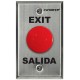 SD-7201RCPE1Q - Request-to-Exit Plate with Red Mushroom Cap Push Button