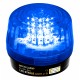 SL-1301-SAQ/B - LED Strobe Light, 54 LEDs, 100dB Siren, 9~24 VAC/VDC, Blue