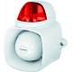 SH-816S-SQ/R - Self-Contained Siren/Strobe - Red